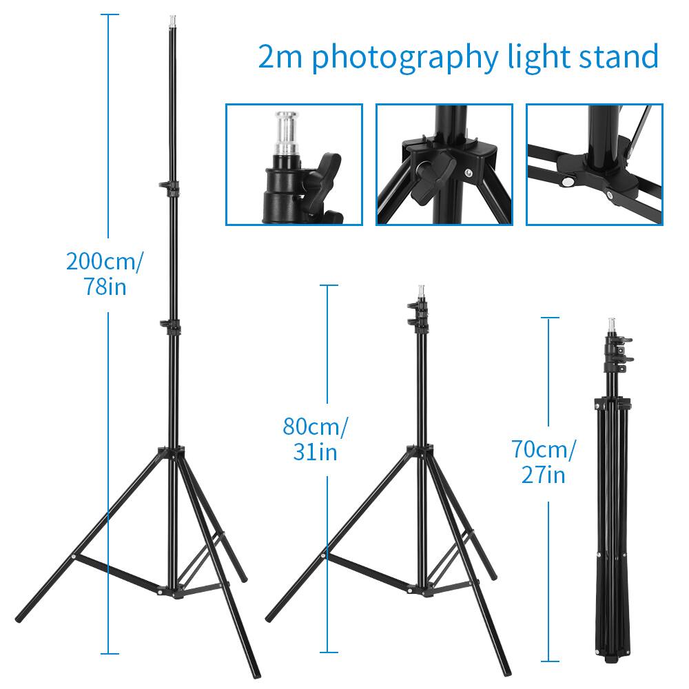 2m photography light stand

200cm/ 78in

80cm/ 31in

70cm/ 27in