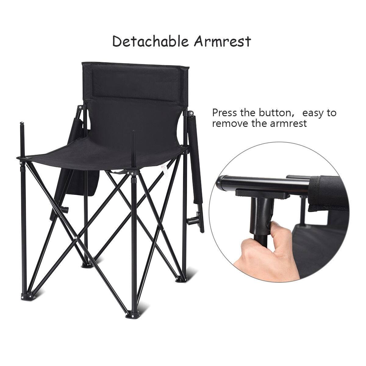 Detachable Armrest  
Press the button, easy to remove the armrest