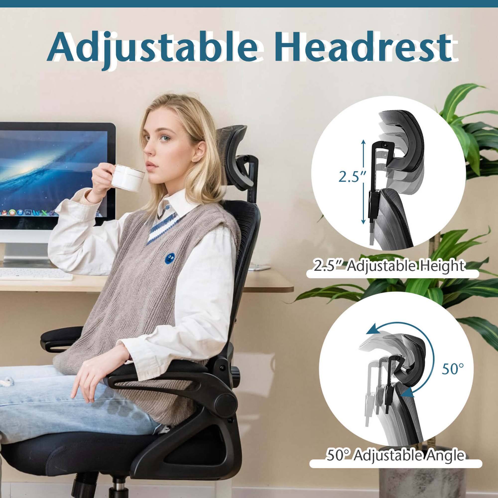 Adjustable Headrest 2.5" 2.5" Adjustable Height 50 50 Adjustable Angle
