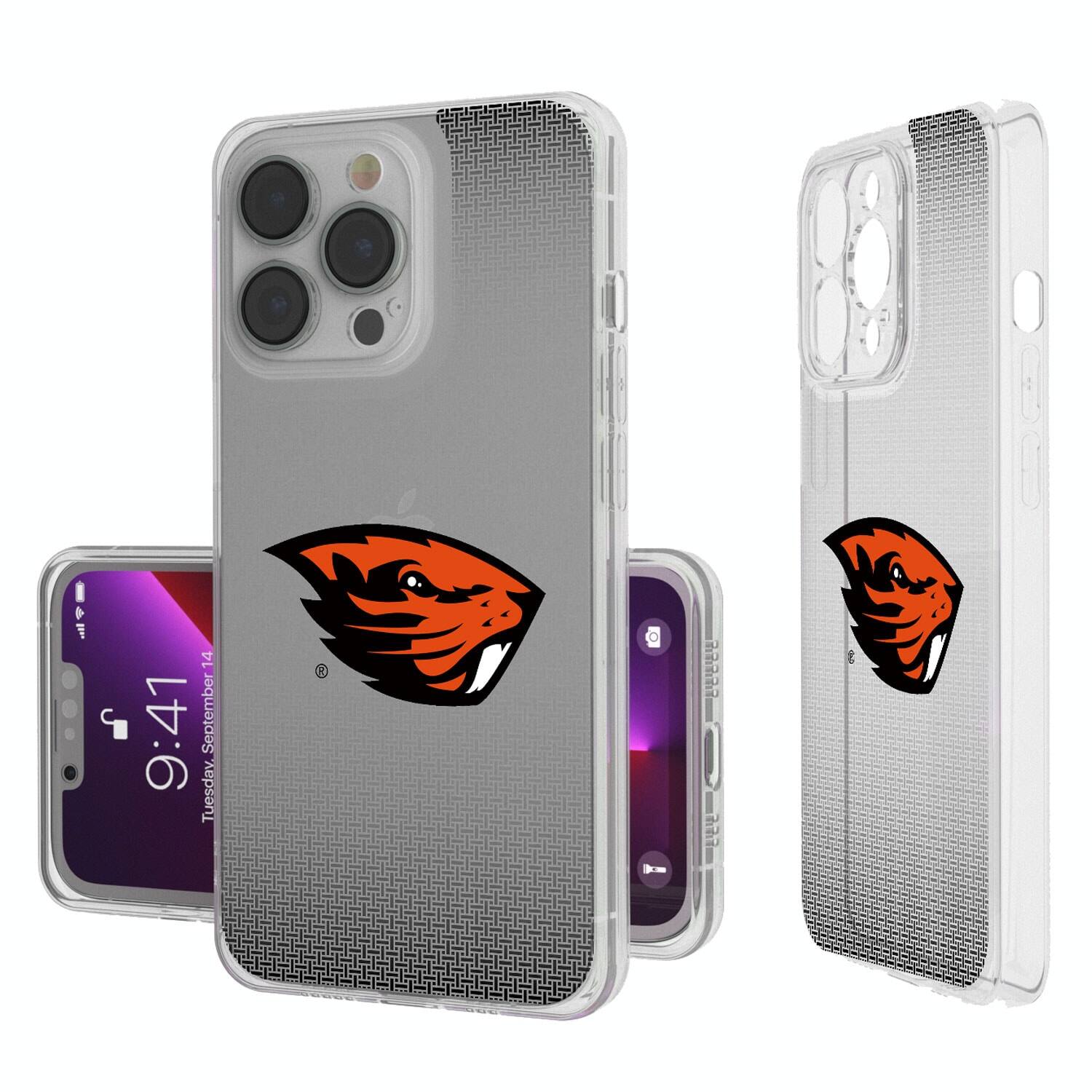 Keyscaper - NCAA - Oregon State Beavers Linen Logo iPhone Clear Case - 14 Plus - Multicolor price history on PriceWatchPro
