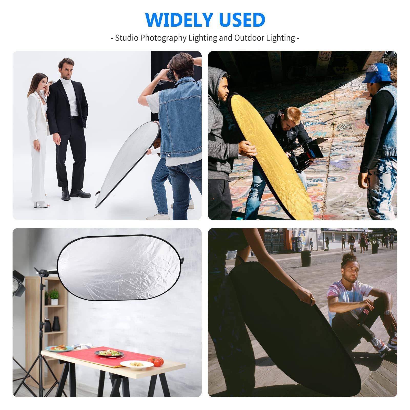 WIDELY USED  
- Studio Photography Lighting and Outdoor Lighting -