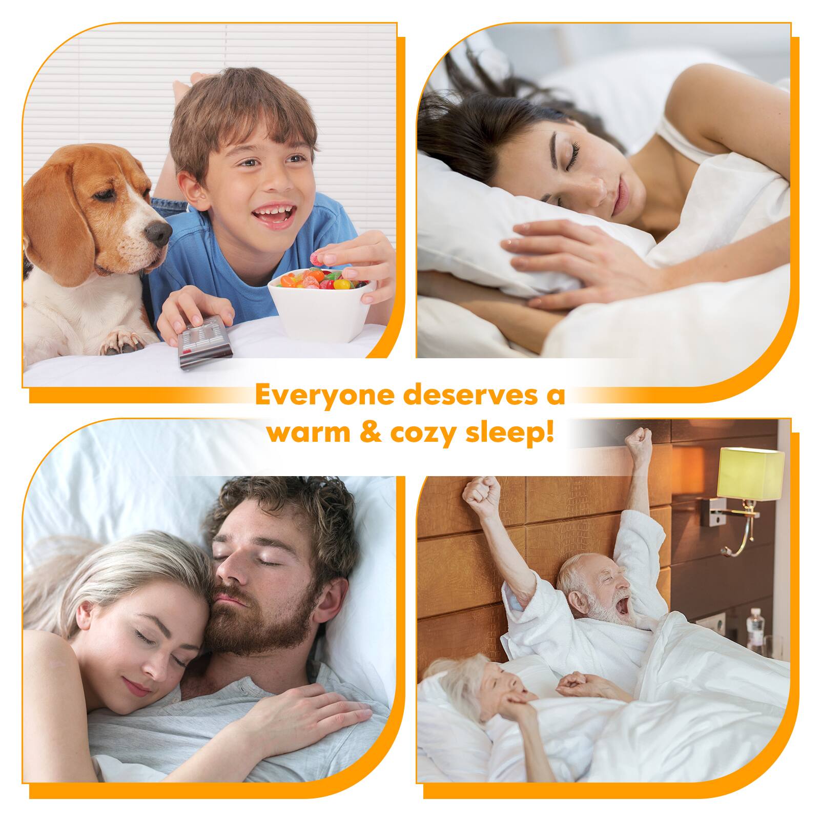 Everyone deserves a warm & cozy sleep!