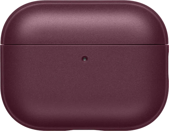 Front. dbrand - MNML Case for Apple AirPods Pro 3 - Burgundy.