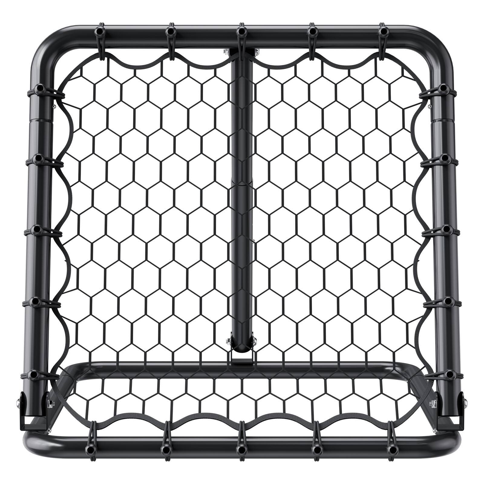 Alt View 5. VEVOR - Soccer Rebounder Rebound Net, Kick-Back 34"x34", Portable Football Training Gifts, Fully Adjustable Angles Goal Net - Black.