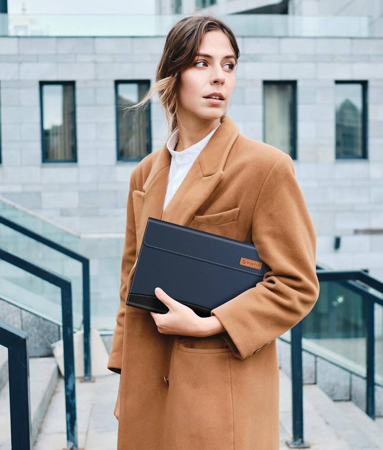 Alt View 2. Fintie - Case for Samsung Galaxy Tab S11 5G 11 Inch 2025, SM-X730/X736B, Multiple Angle Portfolio Business Cover with Pocket - Navy .