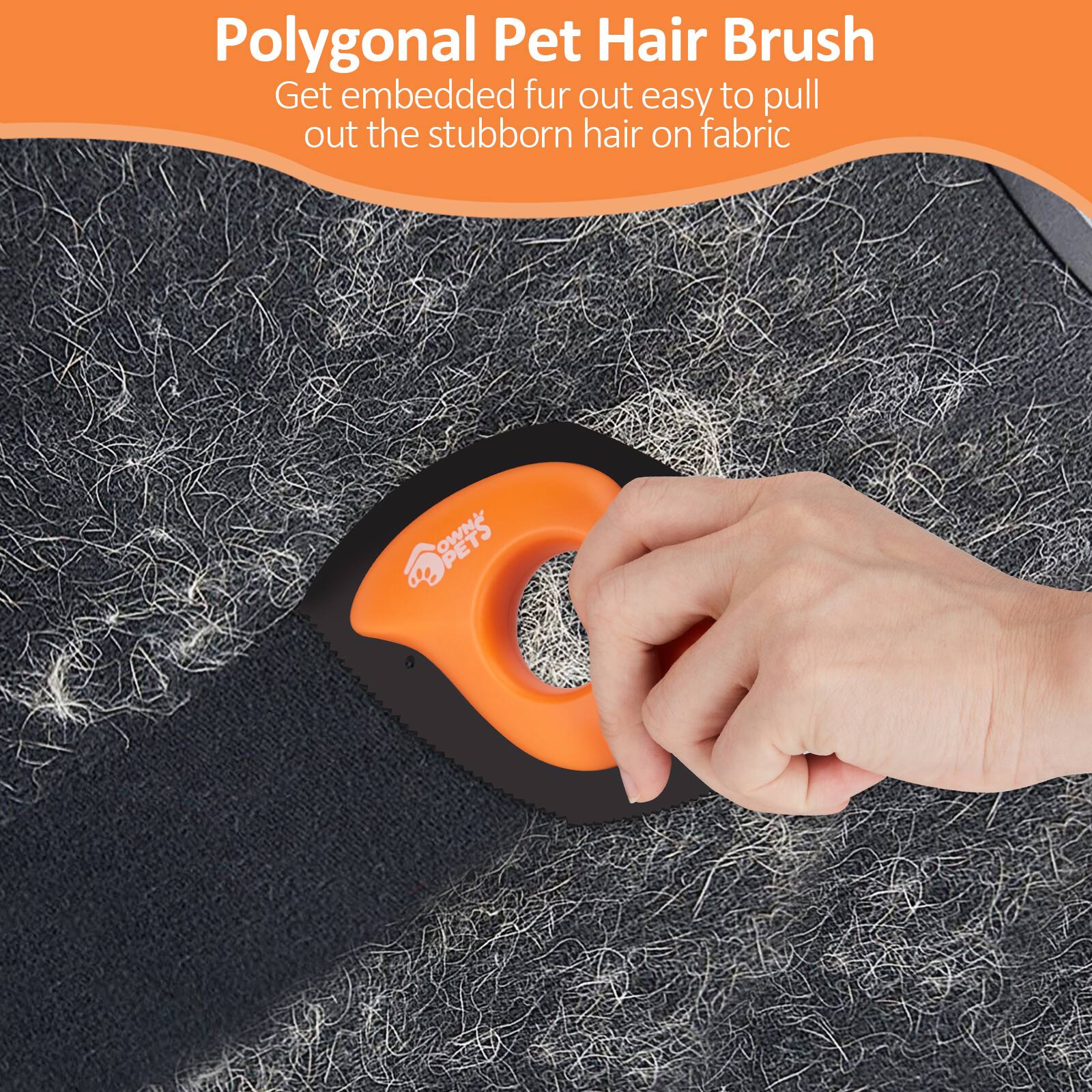 Polygonal Pet Hair Brush Get embedded fur out easy to pull out the stubborn hair on fabric.