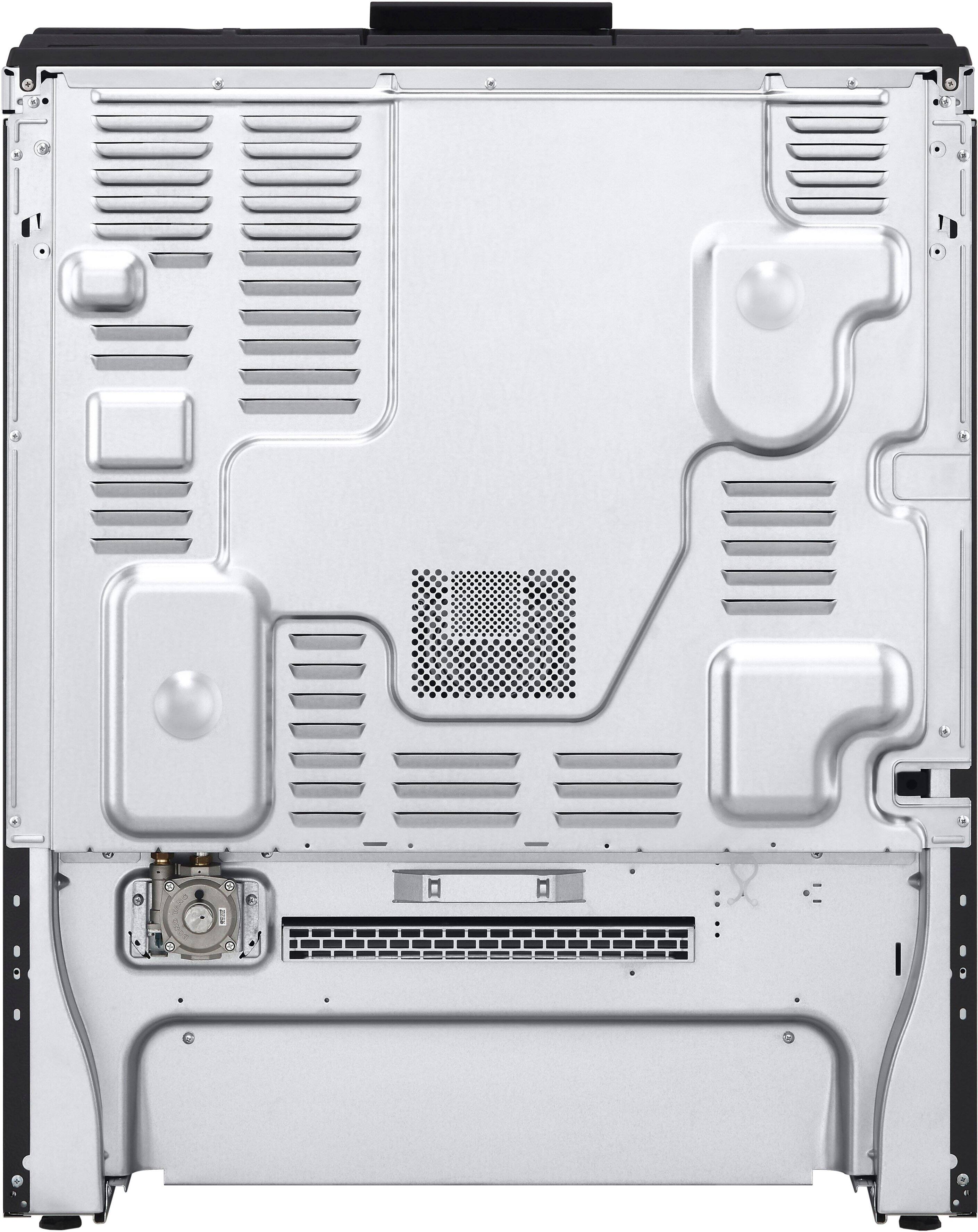 Alt View 28. LG - 6.3 Cu. Ft. Slide-In Gas True Convection Smart Range with EasyClean, Air Fry, and Flex Control Knobs - Printproof Stainless Steel.