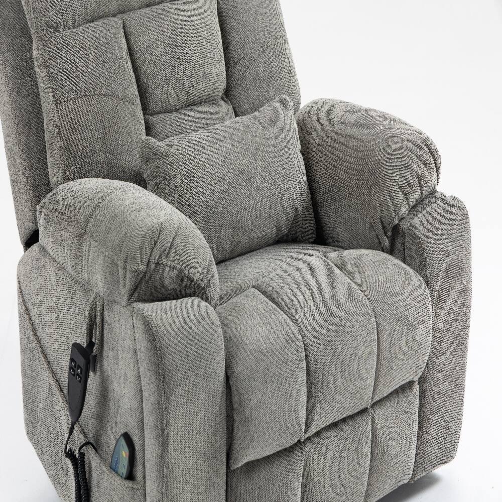 Angle. Ropilly - Ropilly 180 degree lay flat lift chair, electric lift chair for elderly with dual motors - White.