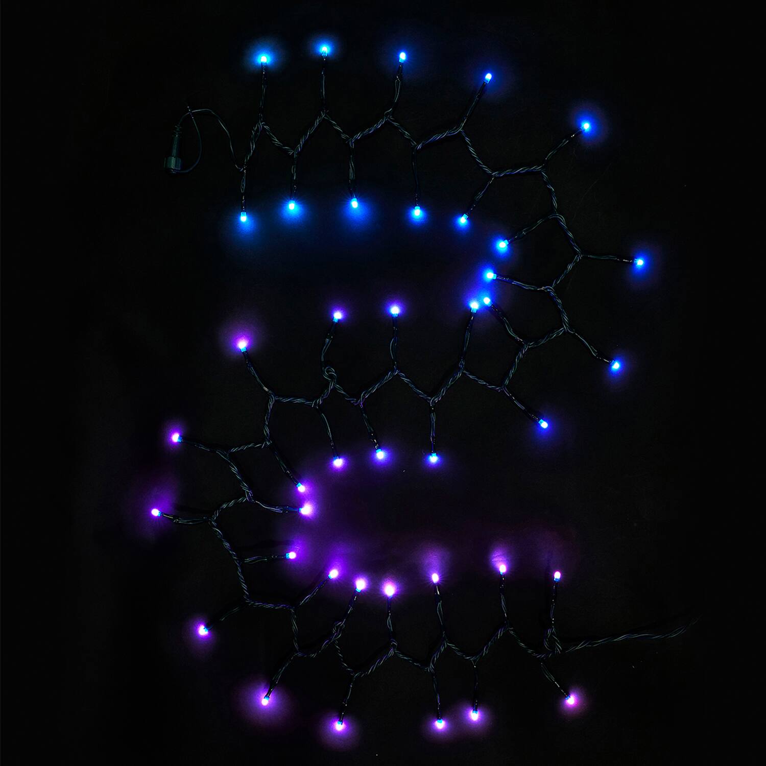 Alt View 5. Home Heritage - Home Heritage Lumations 16.3 Ft RGB LED Indoor/Outdoor String Lights, 50 Count - Multicolor.