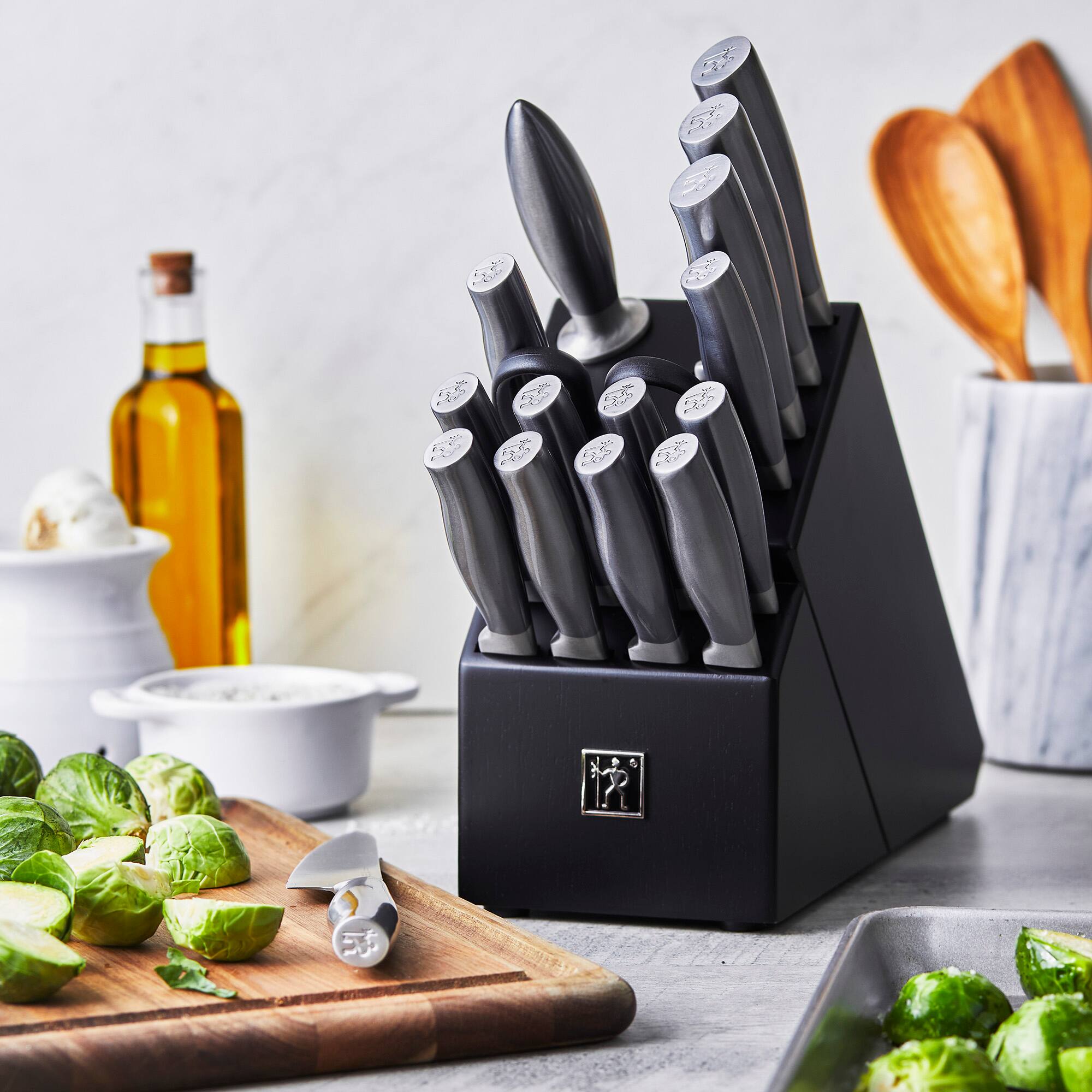 Alt View 2. Henckels - HENCKELS Graphite 17-pc Knife Block Set - Stainless Steel.
