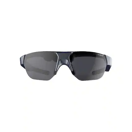 Front. Everysight - Everysight Maverick Sport AR Sunglasses w/ Full-Color Heads-Up Display, 10hr Battery, Narrow, Metallic Grey - Black.