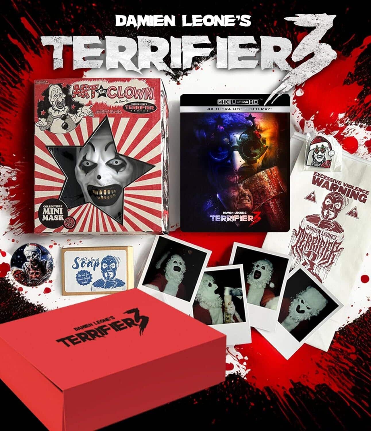 Terrifier 3 (Limited Edition) 4K Blu Ray [4K Ultra HD Blu ray