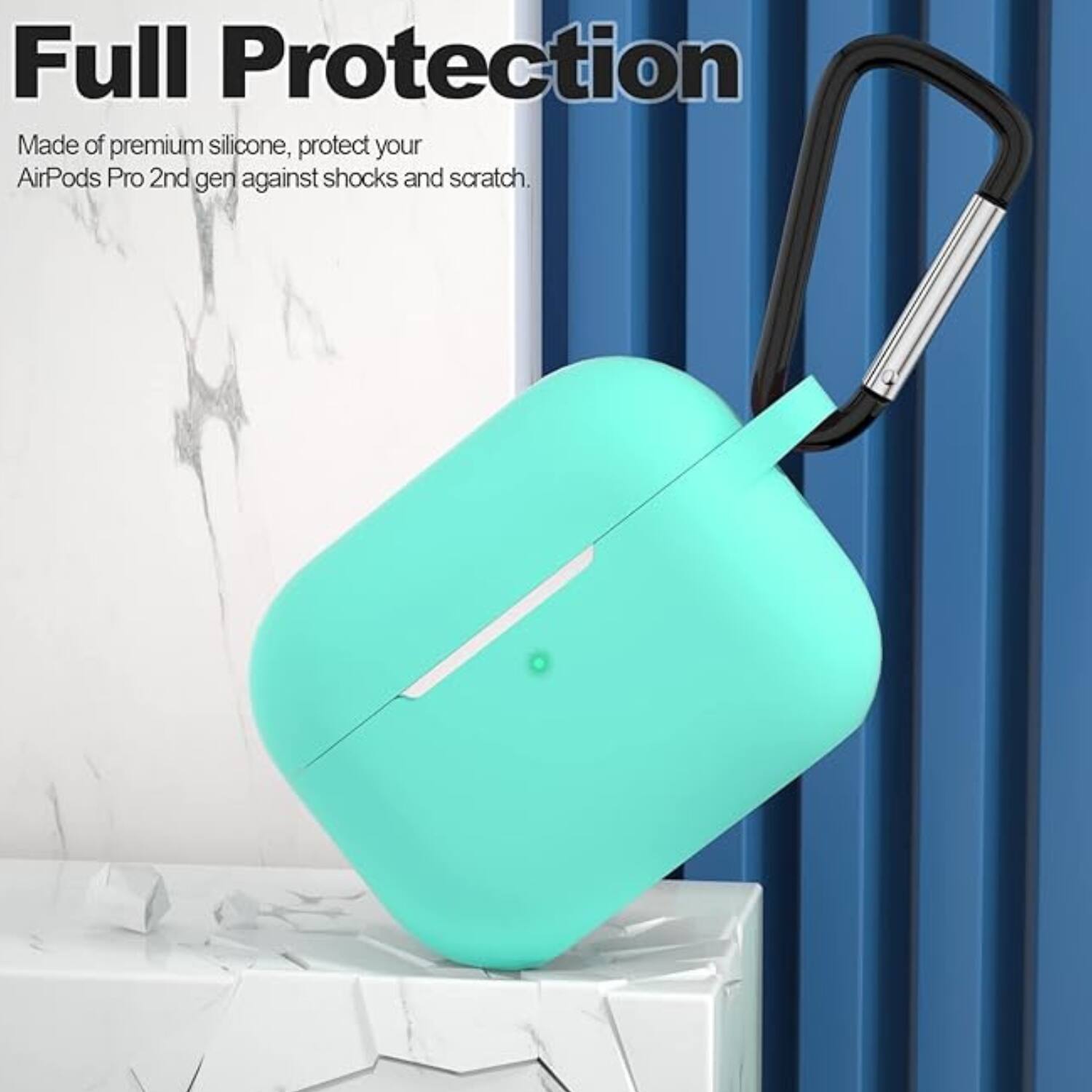 Full Protection

Made of premium silicone, protect your AirPods Pro 2nd gen against shocks and scratch.