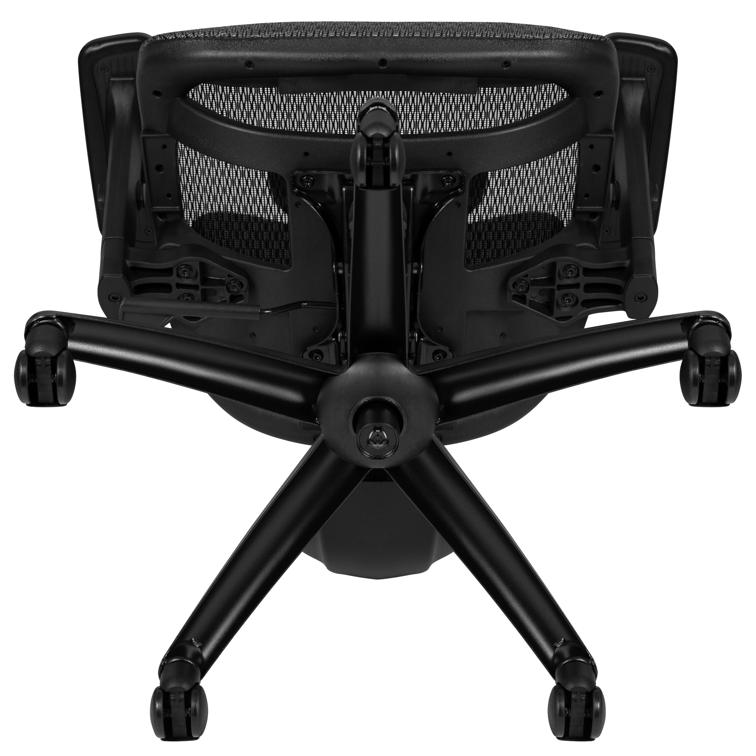 Alt View 9. Emma + Oliver - Ergonomic Mesh Office Chair-Synchro-Tilt, Headrest, Adjustable Pivot Arms - Gray.