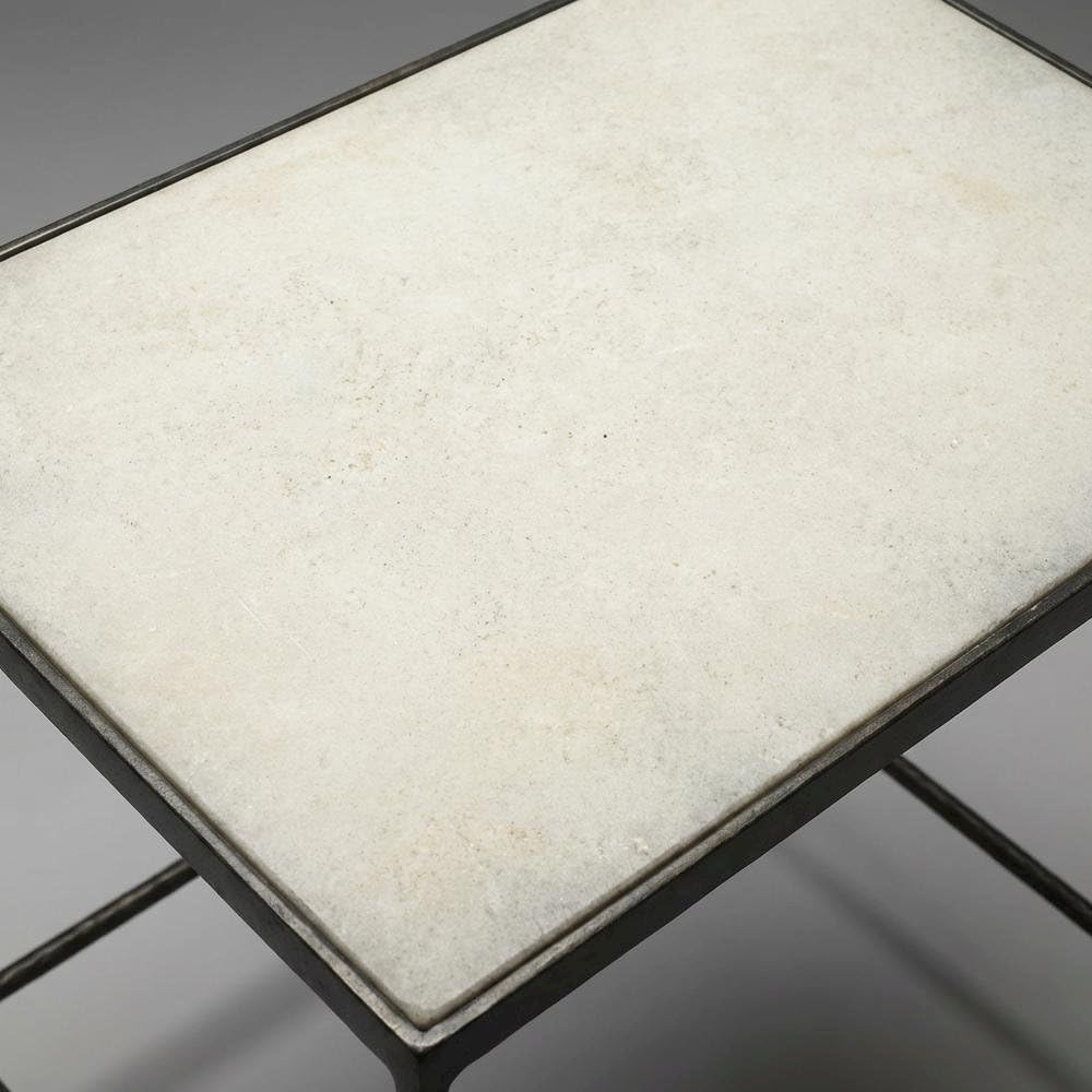 Alt View 1. Starlight Canyon Home - Marble Top Nesting Tables Set of 2 - Black,Black And White.