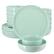 Front. Elama - Elama Duncan 18 Piece Porcelain Dinnerware Set in Mint - Mint.