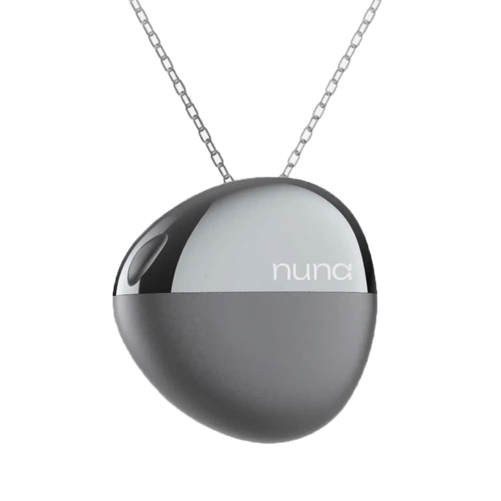 Nuna - Pendant Emotion Tracking Necklace with Mood Visualization, Auo-Journaling and Meditation Support - Black - (2025)