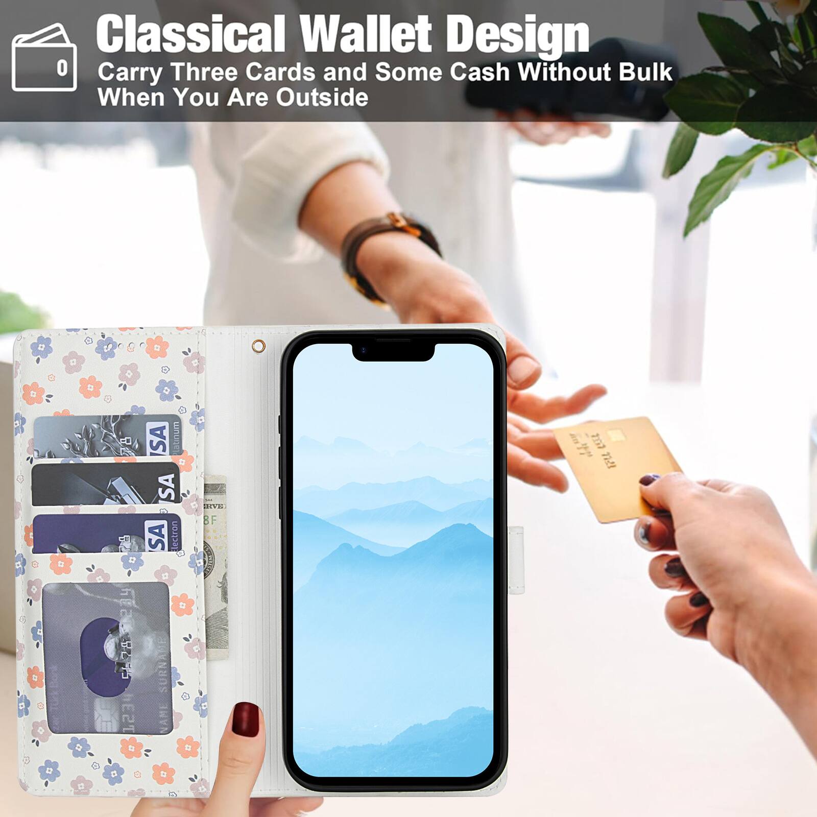 Classical Wallet Design  
Carry Three Cards and Some Cash Without Bulk When You Are Outside