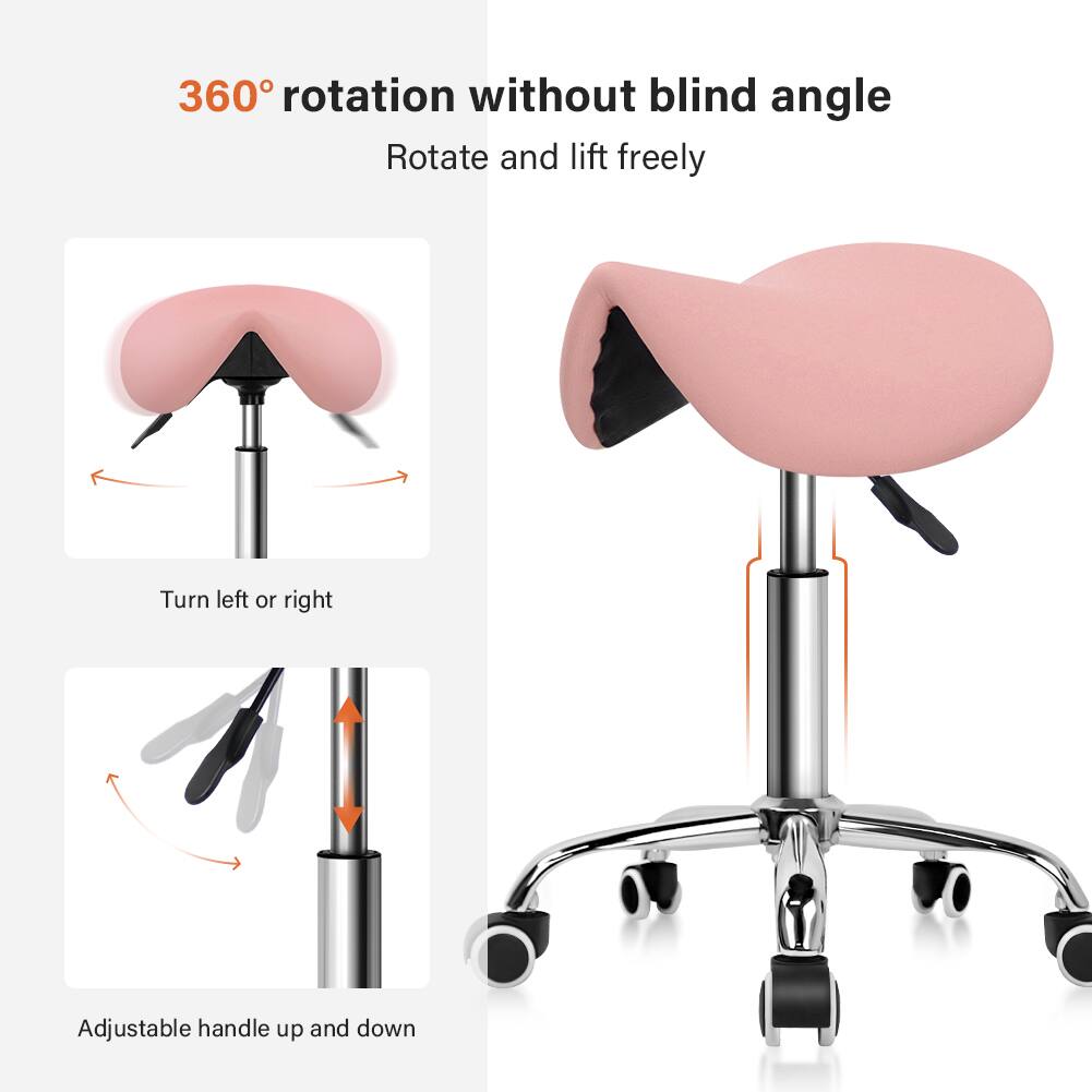 360° rotation without blind angle  
Rotate and lift freely  

Turn left or right  

Adjustable handle up and down