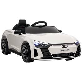 Aosom - Kids Ride on Car, 12V Licensed Audi RS E-tron GT 3.1 MPH Electric Car with Remote, 4 Wheels, Suspension, Horn, Music