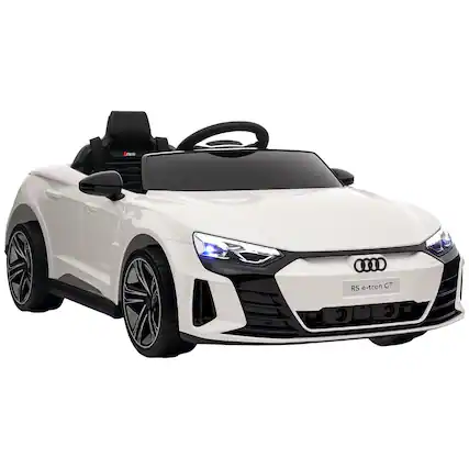 Front. Aosom - Kids Ride on Car, 12V Licensed Audi RS E-tron GT 3.1 MPH Electric Car with Remote, 4 Wheels, Suspension, Horn, Music.