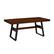 Left. Walker Edison - Modern Bridge-Leg Dining Table - Dark Walnut.