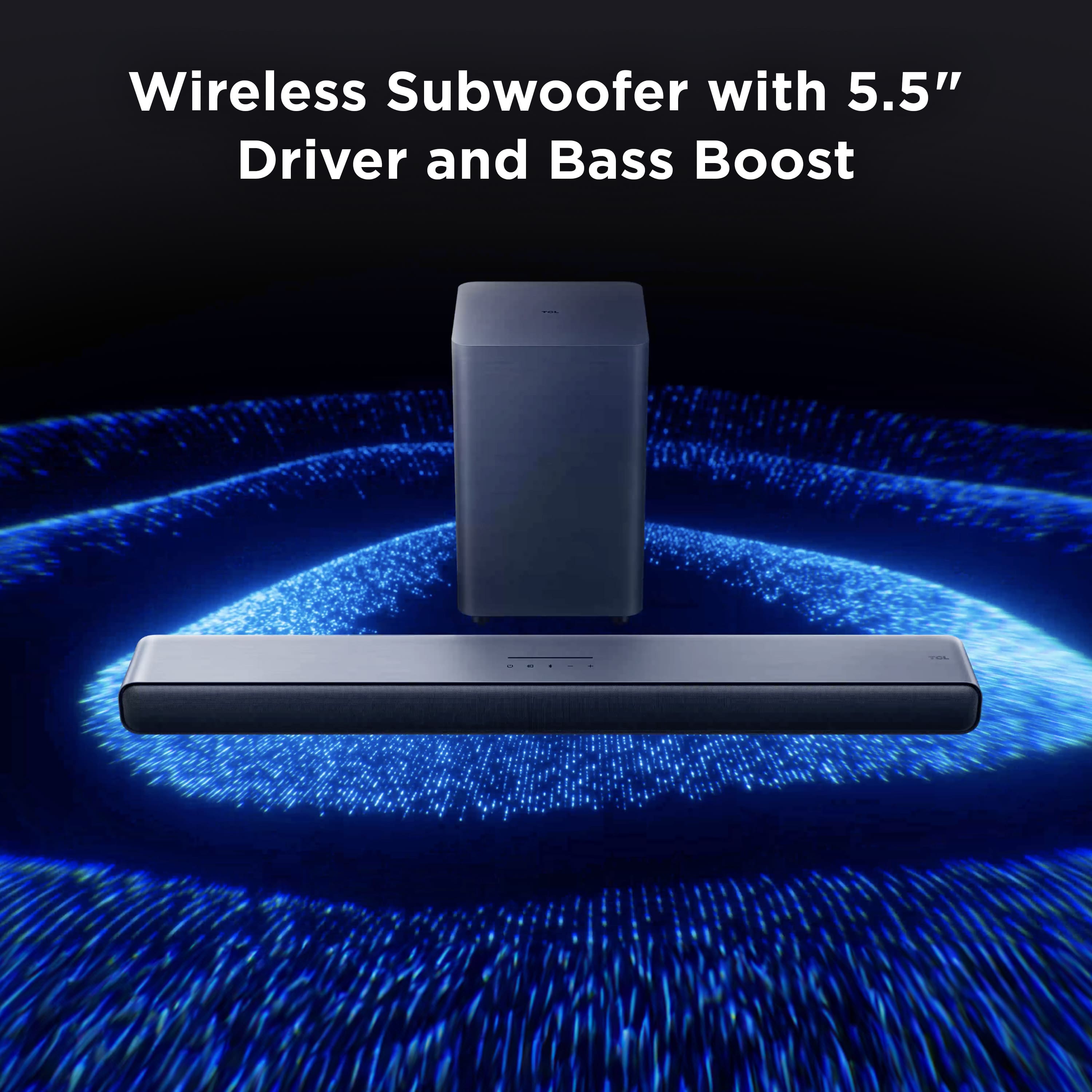 Wireless Subwoofer with 5.5" Driver and Bass Boost