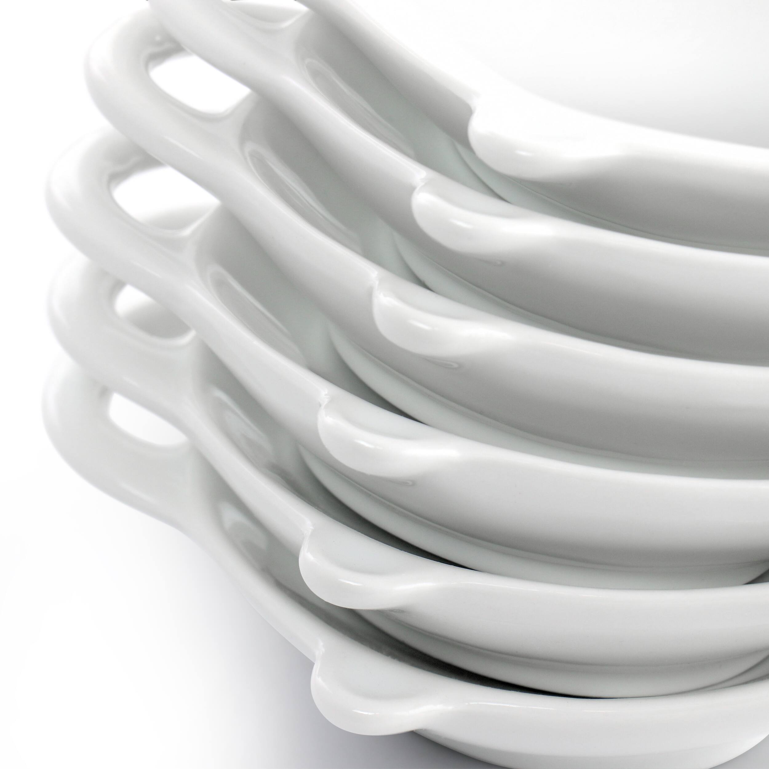 Alt View 3. Our Table - Our Table Simply White 6 Piece Teapot Ceramic Tea Bag Caddy Dish Set in White - White.