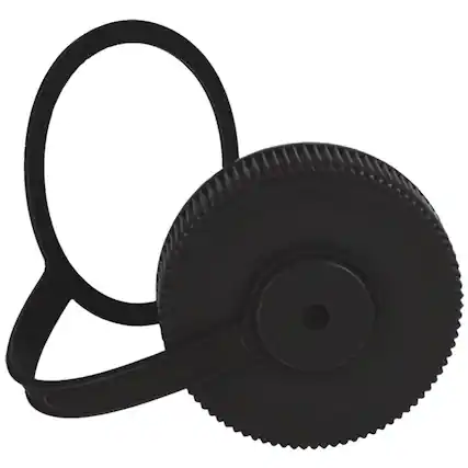 Front. Nalgene - Nalgene Wide Mouth Water Bottle Replacement Cap - 32 oz. - Black - Black.