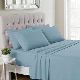 Sweet Home Collection - Deluxe Microfiber Sheet Set with Bonus Pillowcases, Ultra Soft 1500 Series, King - Misty Blue