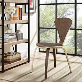 Vortex Dining Side Chair by Modway - Dark Walnut