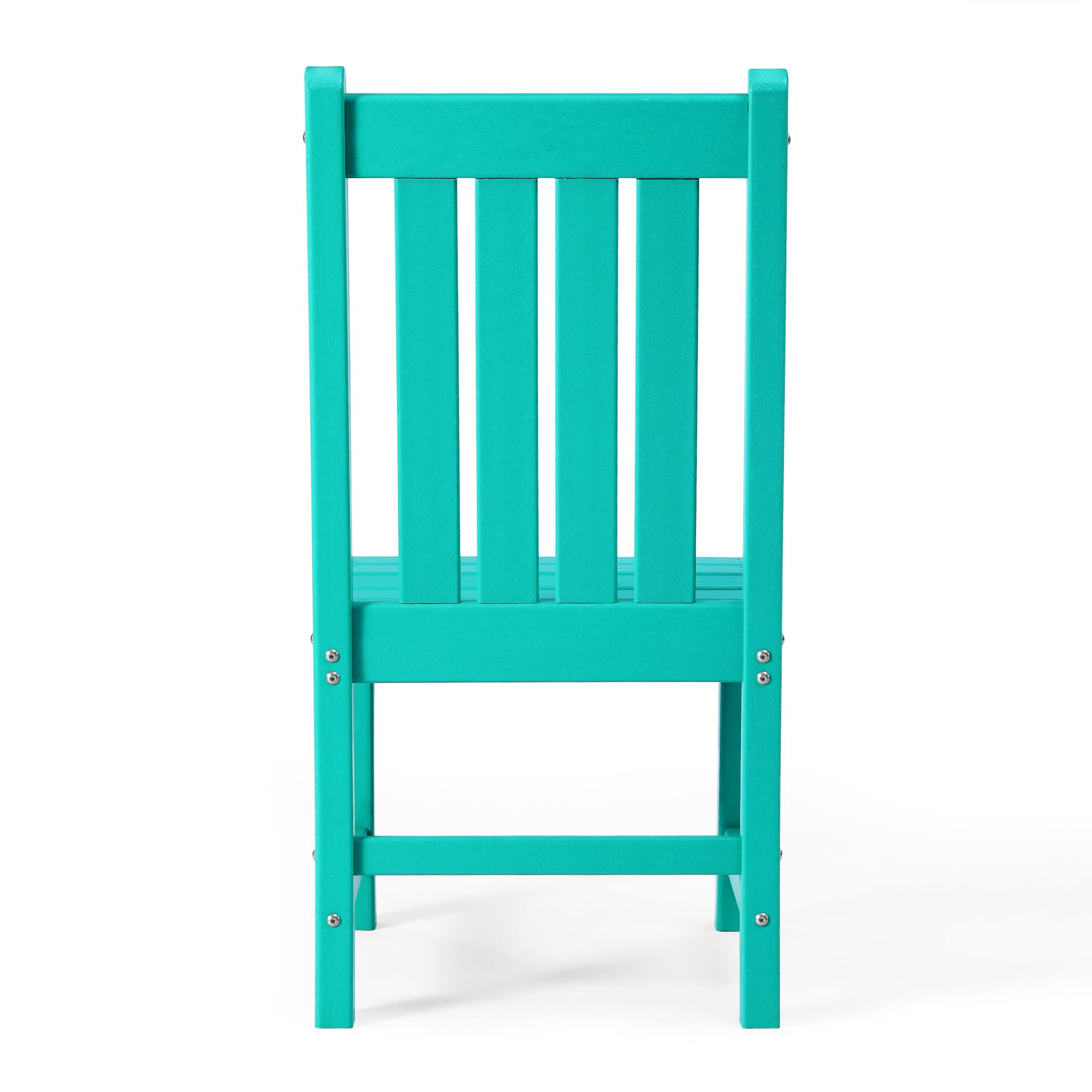 Alt View 1. WestinTrends - WestinTrends Malibu Outdoor Patio Dining Chair - Turquoise.