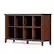 Angle. Simpli Home - Artisan 8 Cube Storage Sofa Table - Russet Brown.