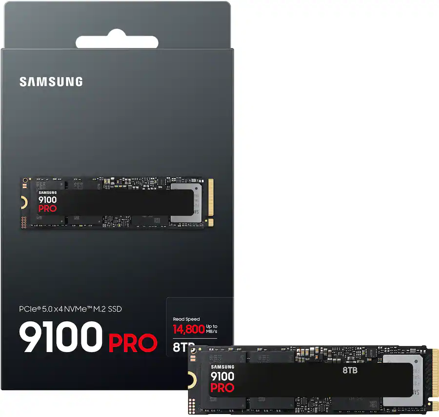 Samsung SSD 9100 PRO 8TB Internal SSD, PCIe MZ-VAP8T0B