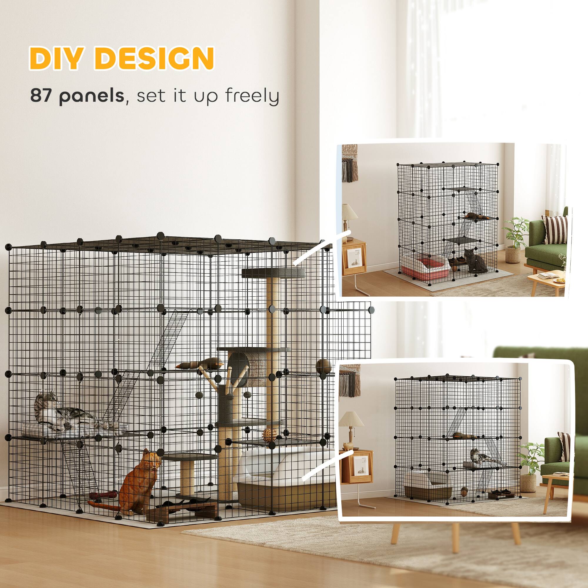 DIY DESIGN  
87 panels, set it up freely