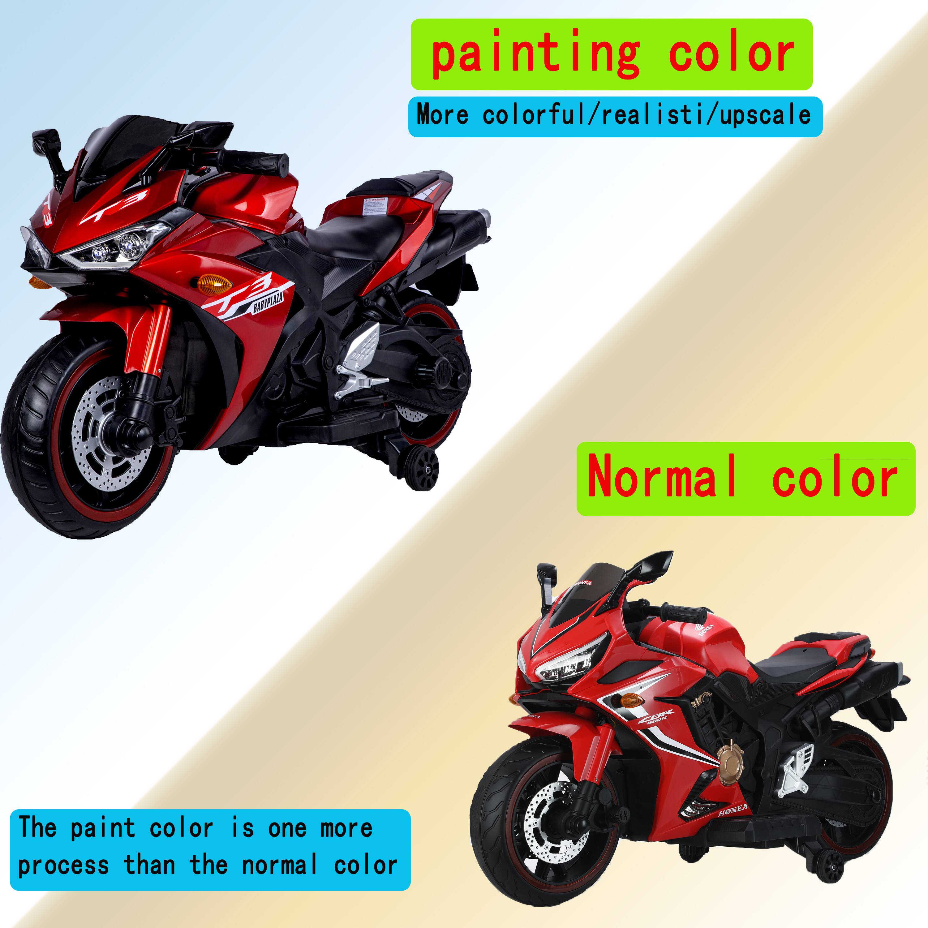 painting color  
More colorful/realistic/upscale  

Normal color  

The paint color is one more process than the normal color