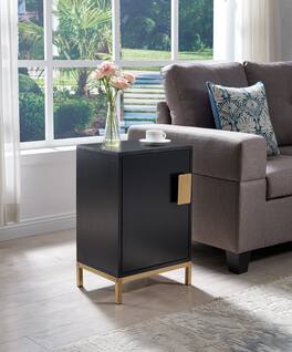 Kings Brand Furniture - Grant Accent Cabinet Side End Table - White