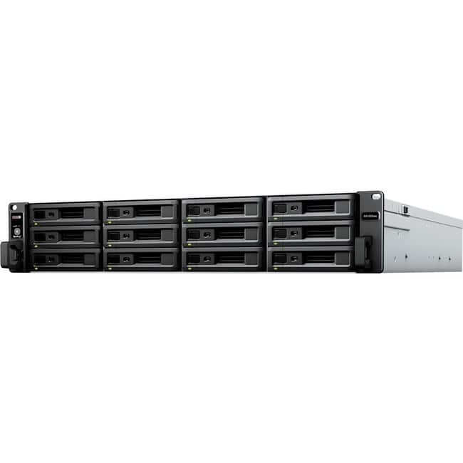 Synology - RX1222SAS Drive Enclosure Serial Attached SCSI (SAS), SATA - SAS Host Interface - 2U Rack-mountable - Hot