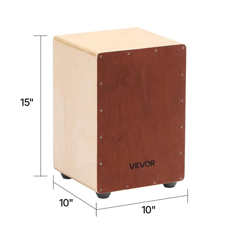 Ddrum Box VEVOR Cajon Box Drum, with Internal Snare Wires, Lightweight Wooden ...