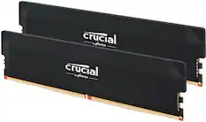Crucial by Corsair is a brand of memory and storage products. The image shows two Crucial memory cards, which are designed to be compatible with various computer systems. The memory cards are black and have a gold stripe, indicating their high-quality and reliability.