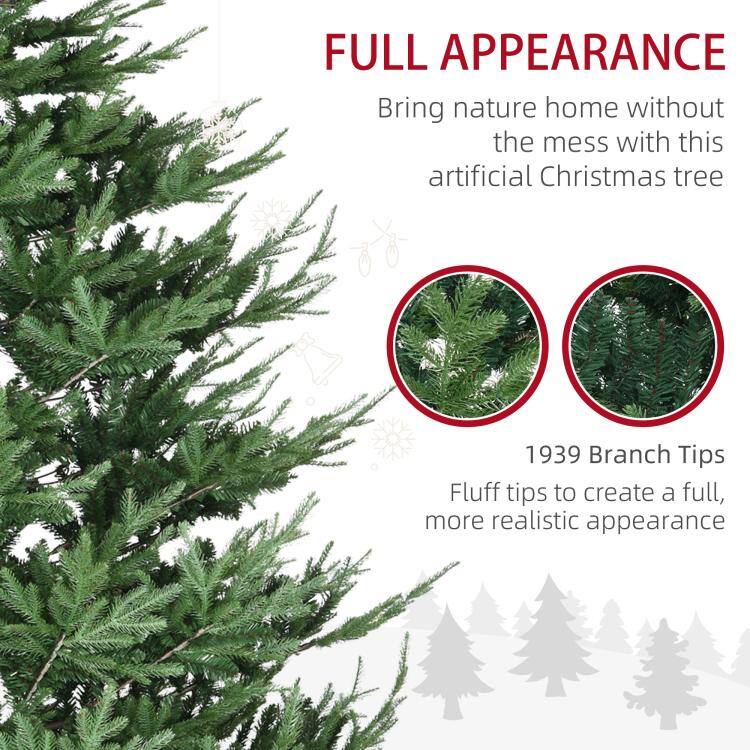 FULL APPEARANCE  
Bring nature home without the mess with this artificial Christmas tree

1939 Branch Tips  
Fluff tips to create a full, more realistic appearance