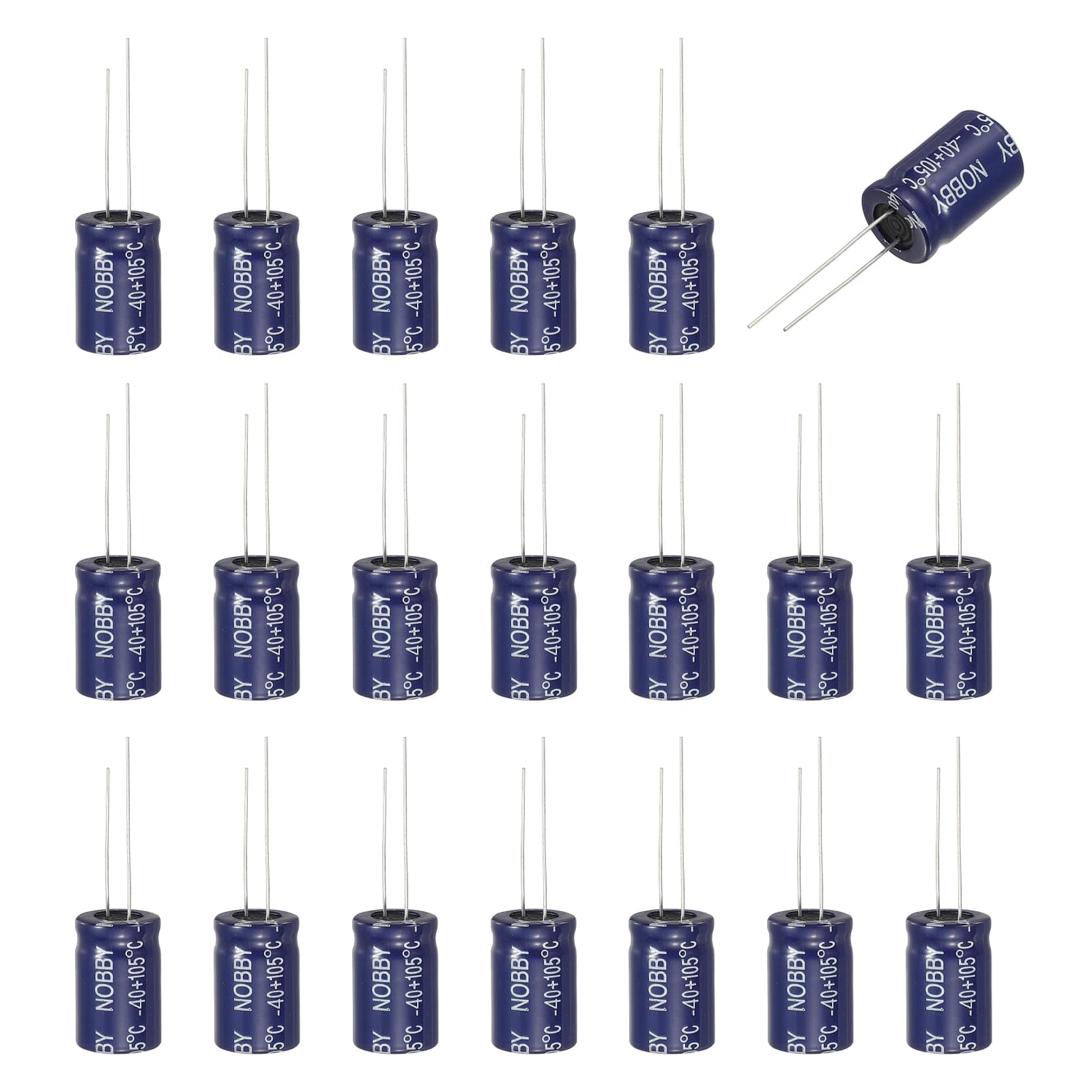 Unique Bargains - 5.6uF 100V Non-Polar Electrolytic Capacitor, 13x21mm, for Audio Tweeter/Speaker Crossover, 20pcs - Blue price history on PriceWatchPro