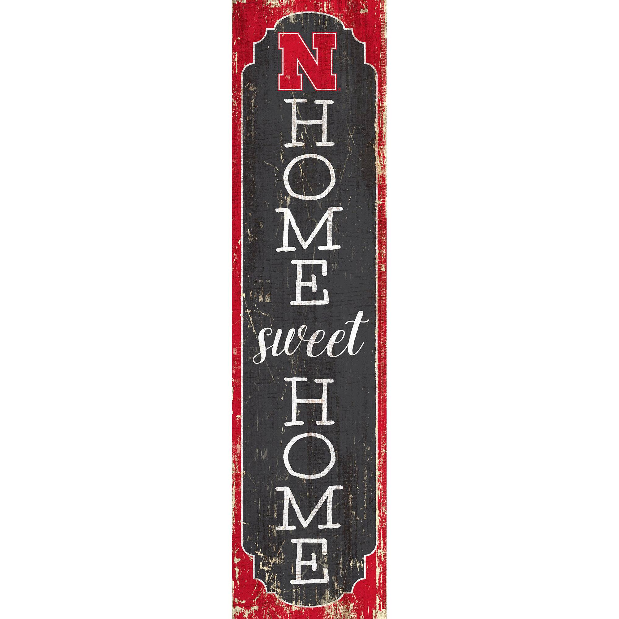 Nebraska Huskers 24" Home Sweet Home Leaner Sign