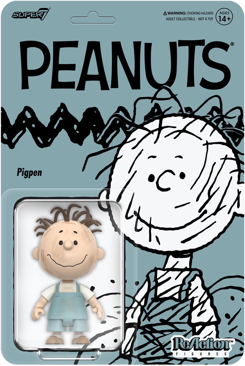 Super7 - Peanuts - ReAction Figures Wv8 - Pigpen - COLLECTIBLES - Multicolor