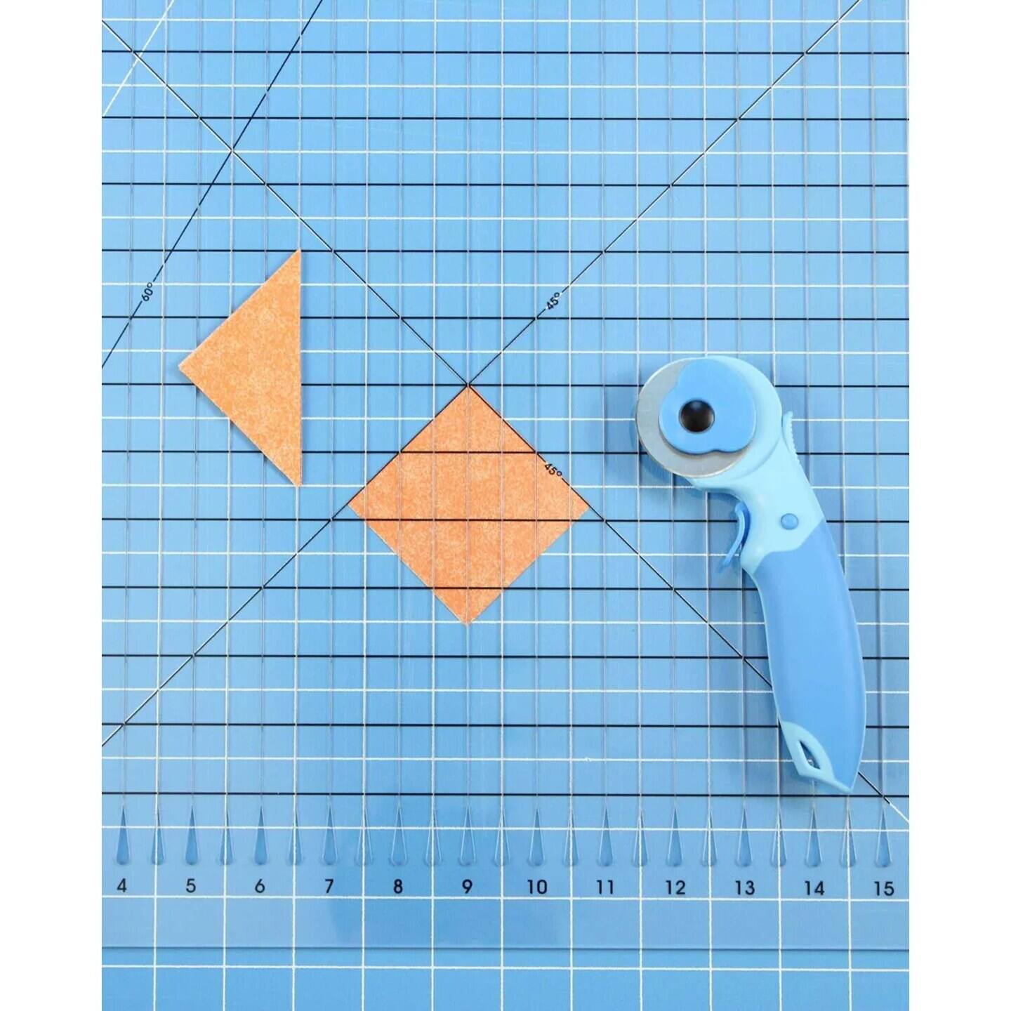 Left. AccuQuilt - June Tailor Shape Cut Plus Ruler - White.