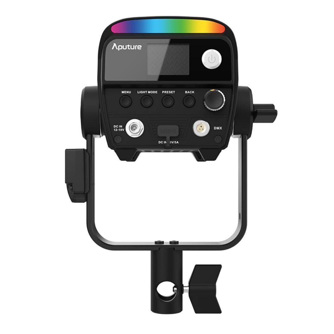 Aputure  
MENU LIGHT MODE PRESET BACK  
DC IN 12-19V  
DMX  
DC IN 12-19V  
OVISA