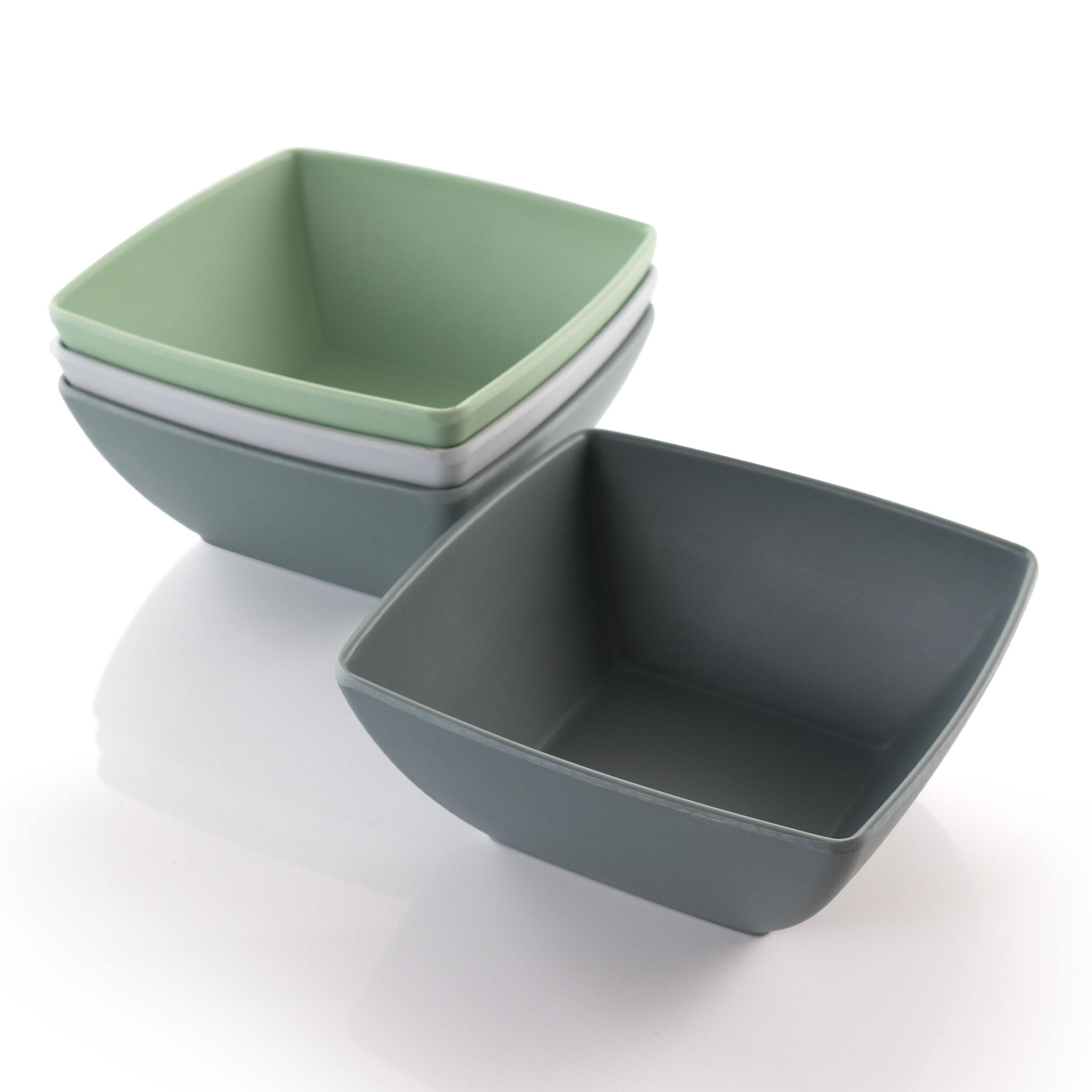 Alt View 10. Gibson - Gibson Home Grayson 4 Piece 6 Inch Melamine Bowl Set in Assorted Colors - Assorted.