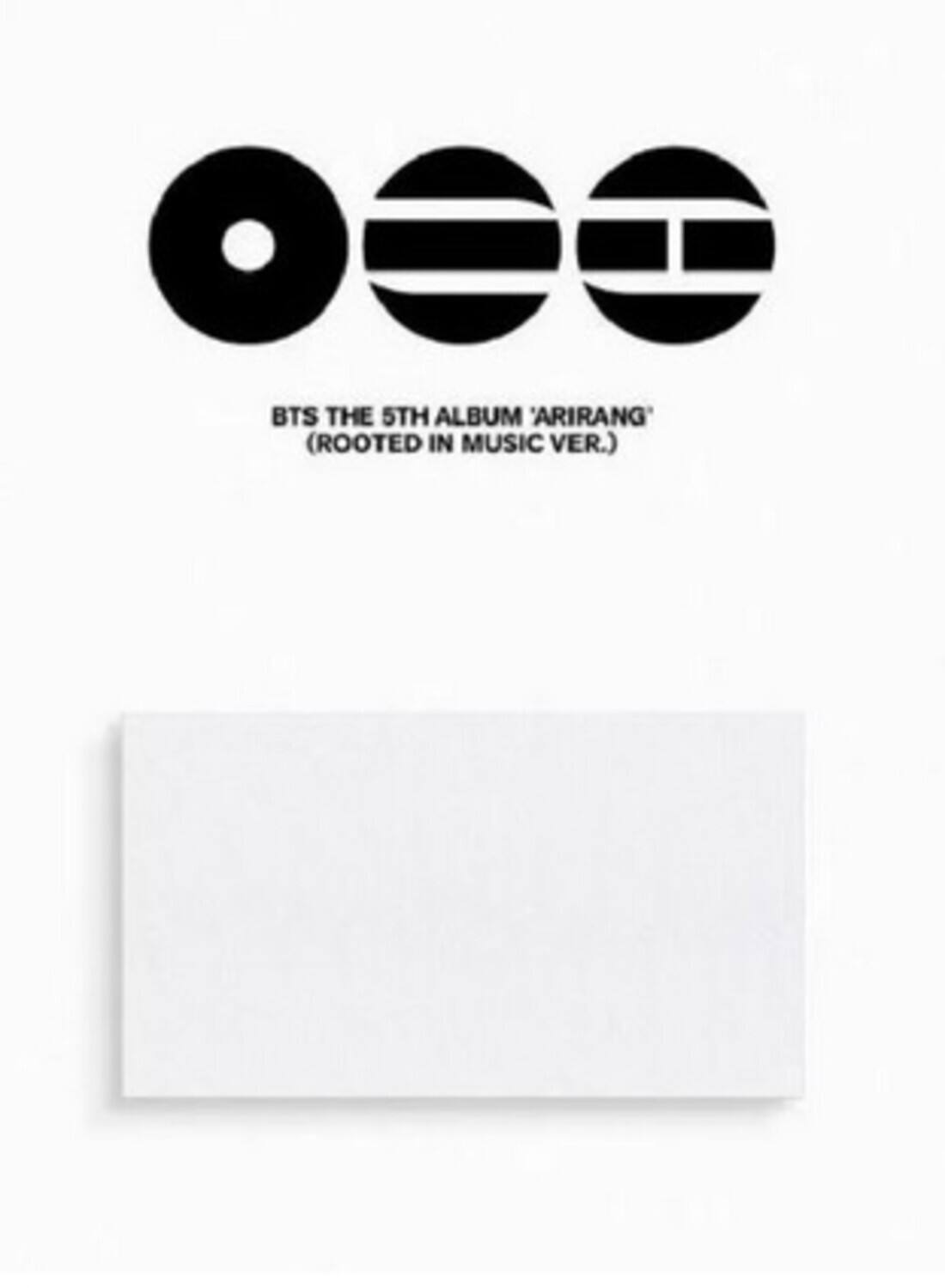 BTS THE 5TH ALBUM 'ARIRANG' (ROOTED IN MUSIC VER.)