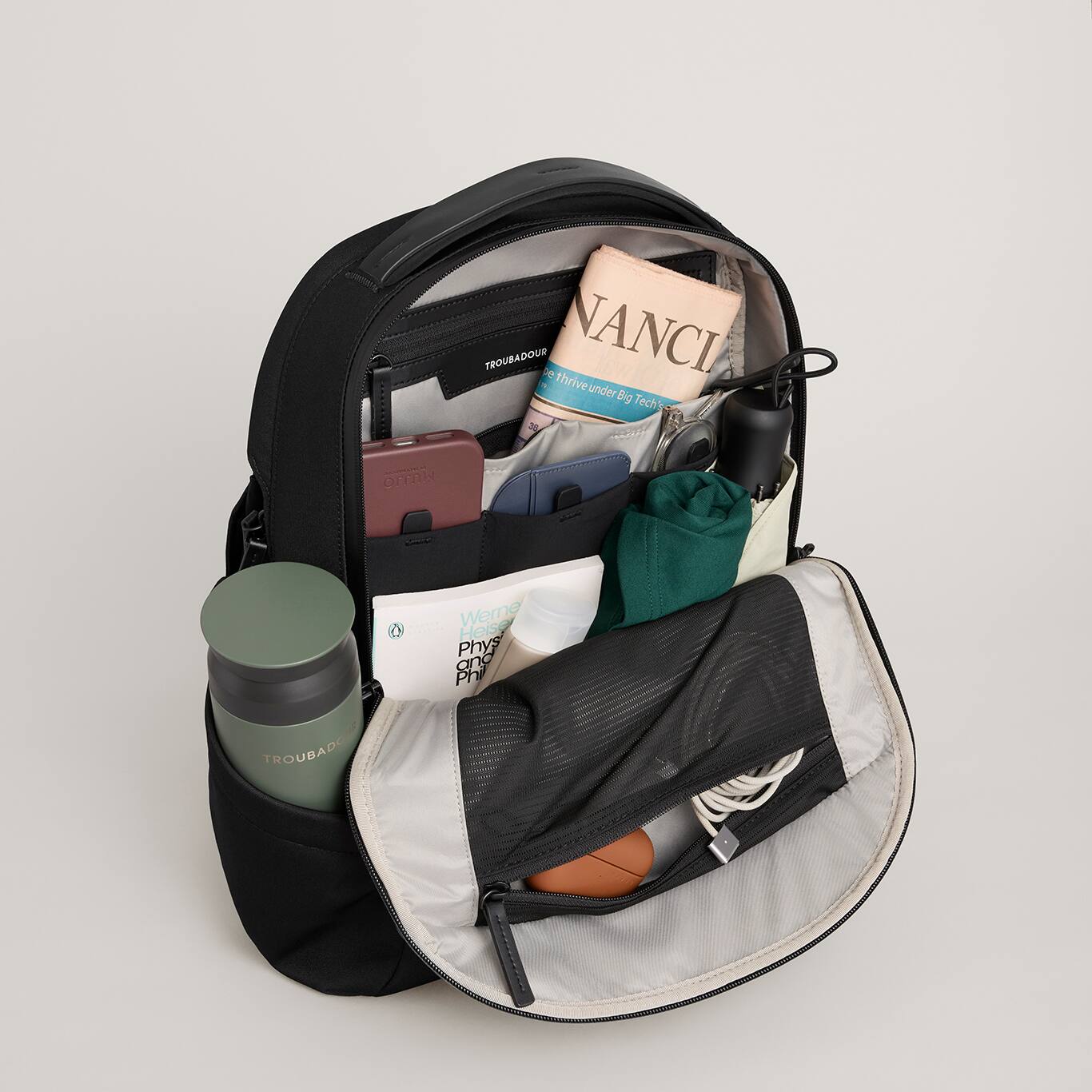 TROUBADOUR  
NANCI  
thrive under Big Tech  

Werne Heise  
Phys and Phil  

TROUBADOUR