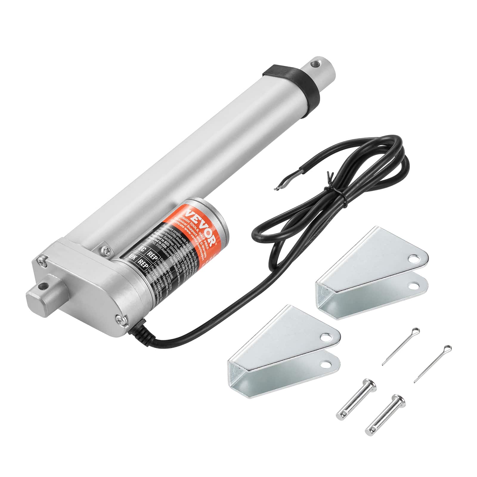 VEVOR - 12V Linear Actuator - 6 Inch Stroke, High Load Capacity 330lbs with Mounting Bracket and IP54 Protection - Silver price history on PriceWatchPro